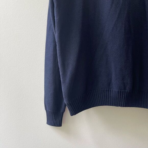 Adolfo
Dominguez Cotton Blend Zip Front Navy Blue Jacket - Large - Like New - Picture 7 of 8